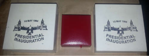 1994 24ct GOLD 1oz PROOF COIN + 1994 RSA proof silver R1 VIP Presidential Inauguration in white box