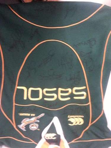 Springbok Rugby World Cup 2007 jersey - signed