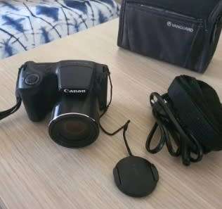 The PowerShot SX430 IS is a 20.0-megapixel travel camera