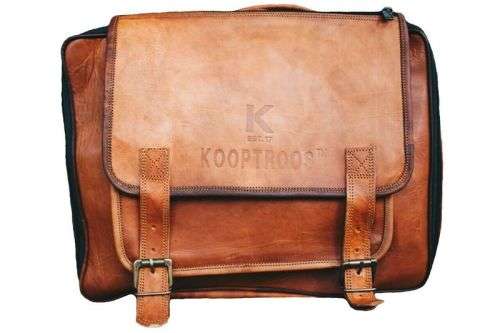 Kooptroos - Genuine Leather 16" - 18" Laptop Bag Wilge