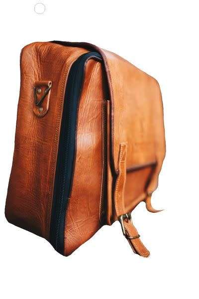 Kooptroos - Genuine Leather 16" - 18" Laptop Bag Wilge