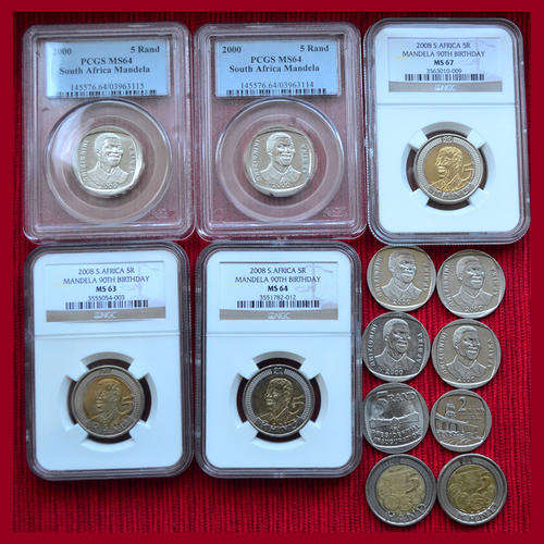 ***WOW MANDELA COIN BUNDLE-HIGH & SCARCE GRADES***
