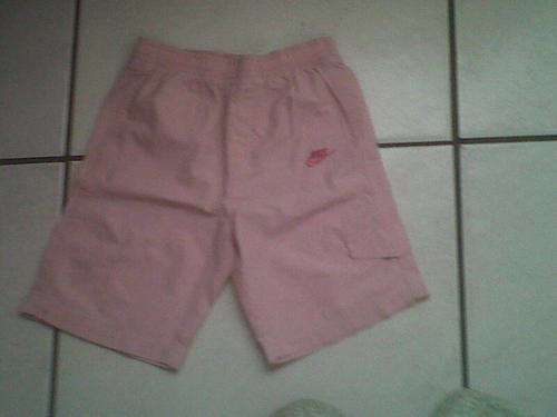 Girls pink nike shorts