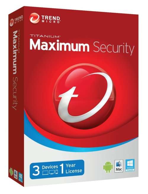 Trend Micro Maximum Security 12 (2018) | 1 Year Licence | 3 Devices
