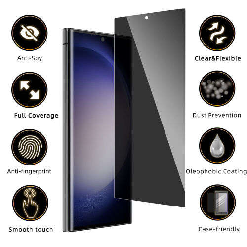 Galaxy Hub Privacy Anti Spy Tempered Glass Screen Protector For S22 Ultra 5G
