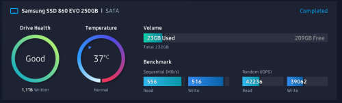 Samsung 860 EVO 250GB Solid State Drive (MZ-76E250BW)