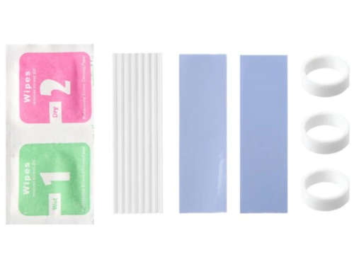 Silver Aluminum Heat Sink Heat with Thermal Pads M.2 NGFF 22x80 PCI-E NvME SSD (3mm)