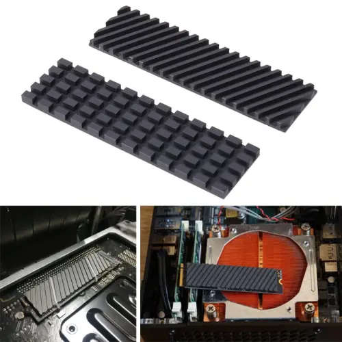 Pure Copper Graphene Heatsink Heat Sink Heat with Thermal Pads M.2 NGFF 22x80 PCI-E NvME SSD (1.5mm)