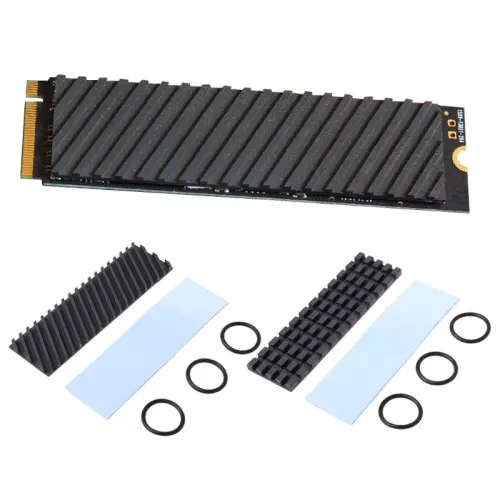 Pure Copper Graphene Heatsink Heat Sink Heat with Thermal Pads M.2 NGFF 22x80 PCI-E NvME SSD (1.5mm)
