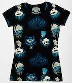 Iron Fist Clothing- Ladies White Rabbit T Shirt- Black