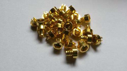 Mag wheel rivets studs gold bolts x 100
