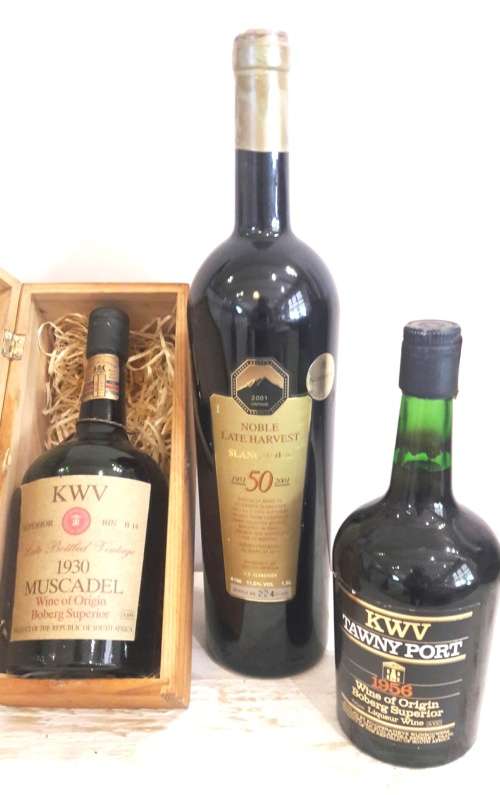 BARGAIN SALE!!! KWV 1956 Vintage Port and 1930 Muscadel