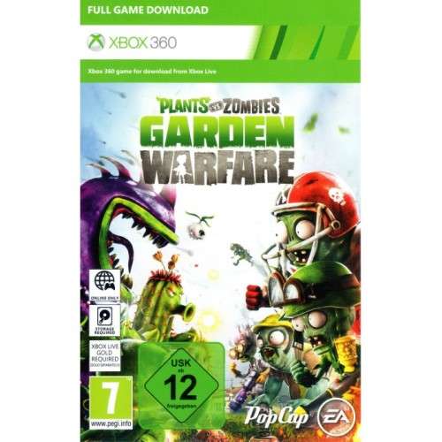 NO/FREE SHIPPING! XBOX 360 - Plants vs Zombies : Garden Warfare (Download code - DLC)
