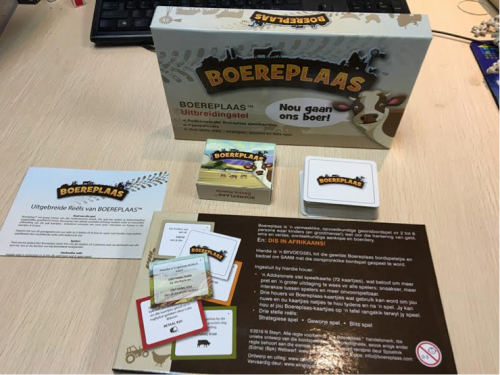 Boereplaas (Afrikaanse bordspel) bondel: hoof speletjie + uitbreiding stel!