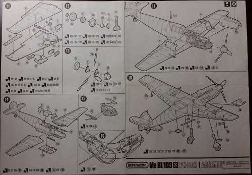 Vintage Matchbox Messerschmitt Bf/109E 1/32 Scale WWII German Fighter Plane