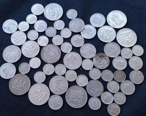 58 x Coin Lot of South Africa Revised Coinage Series Nickel 5c, 10c, 20c, 50c, R1