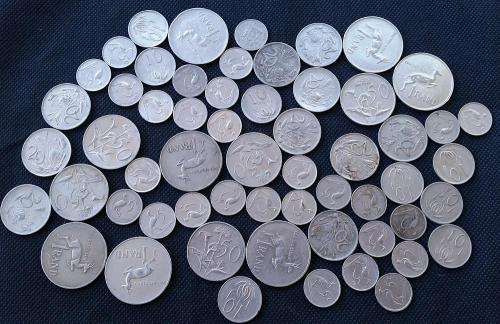 58 x Coin Lot of South Africa Revised Coinage Series Nickel 5c, 10c, 20c, 50c, R1