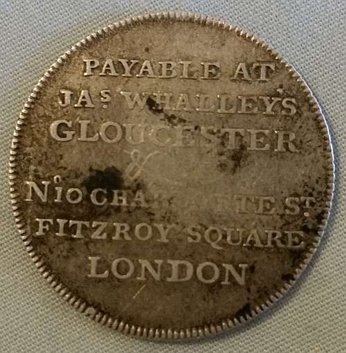 Silver Shilling Gloucester, James Whalley Token, C.1811