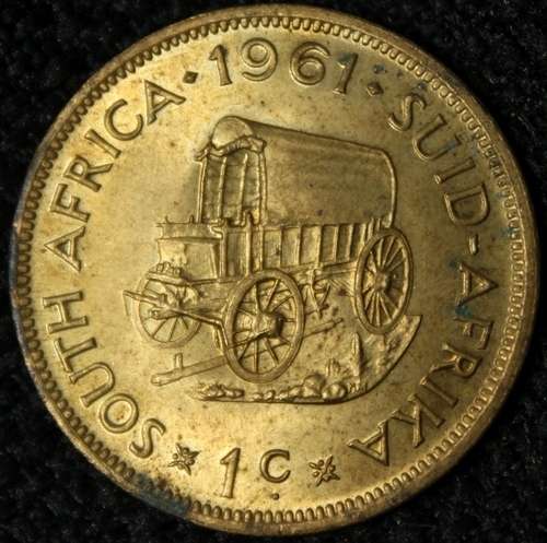 1961 One Cent South Africa First Decimal Series