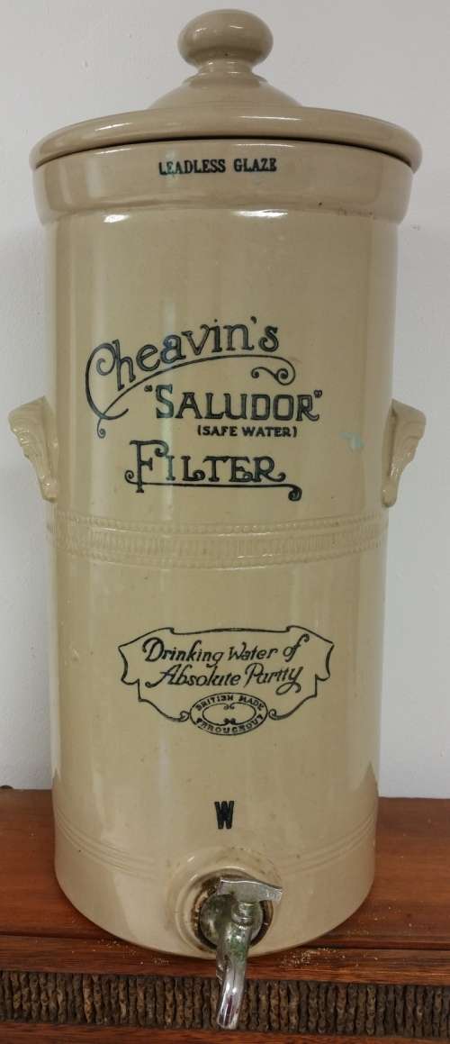 Cheavin's Saludor Water Filter - Late 1800's to early 1900's - Highly Collectible Piece