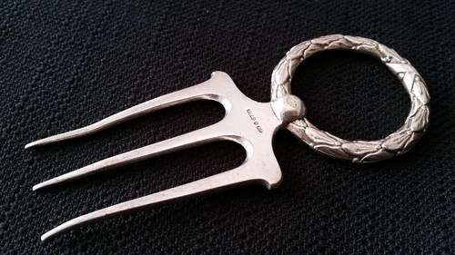 Victorian Silver Plate Bread Fork - Meat Fork - Fenton Brothers Ltd - c.1859-1910