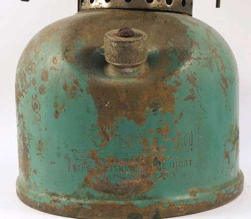 1946 Coleman Lantern Canada - Model 249 "Scout" - Brass Kerosene Lamp stamped A 46