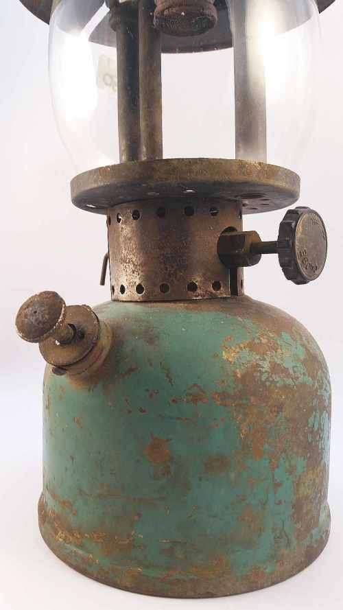 1946 Coleman Lantern Canada - Model 249 "Scout" - Brass Kerosene Lamp stamped A 46