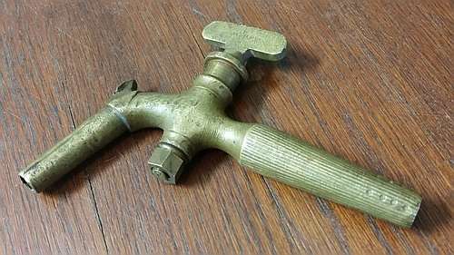Antique Wine Vat Tap / Spigot - Bronze / Brass Beer Barrel Faucet