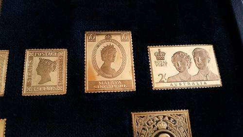 Gold Plated on Sterling Silver - Stamp Collection Treasures from the Royal Collection 439.4g Silver