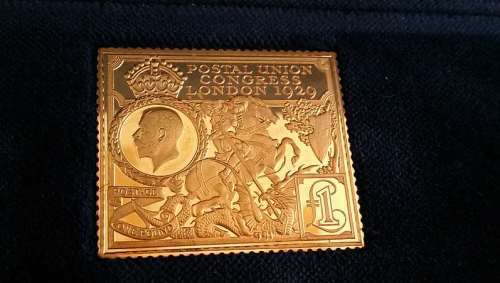 Gold Plated on Sterling Silver - Stamp Collection Treasures from the Royal Collection 439.4g Silver