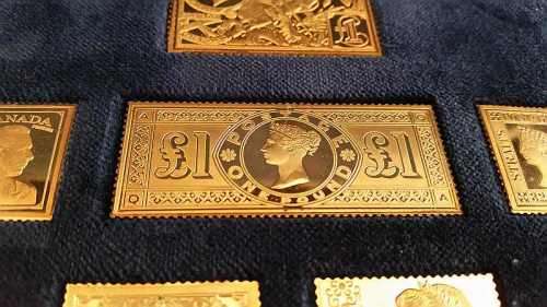 Gold Plated on Sterling Silver - Stamp Collection Treasures from the Royal Collection 439.4g Silver