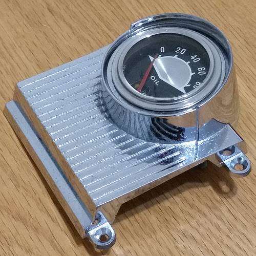 Vintage Car Oil Pressure Gauge - Truck Oil Gauge