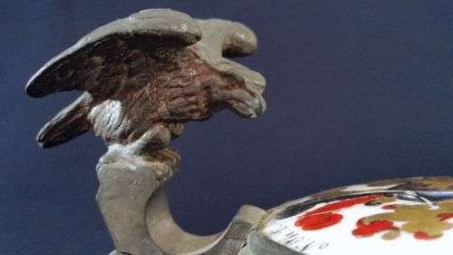 1895 Antique Glass Beer Stein - RESERVED FOR hansjuergenklein DO NOT BID