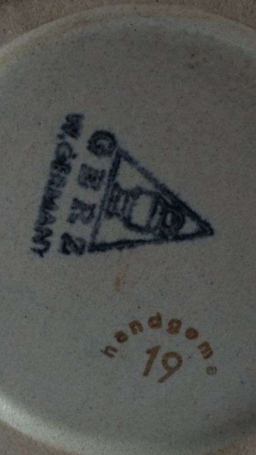 Gerz Beer Stein West Germany - Detailed Tavern Scene Embossed with Rich Colours - Pewter Lid