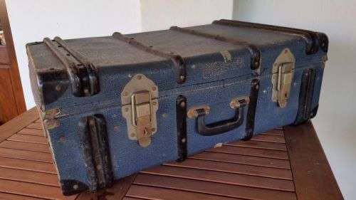 Travel Trunk - Vintage Steamer Suitcase - Cabin Trunk