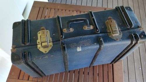 Travel Trunk - Vintage Steamer Suitcase - Cabin Trunk