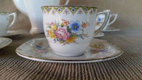 Art Deco Royal Ivory Ware Coffee/Tea Set Circa 1900's -  John Maddock & Sons