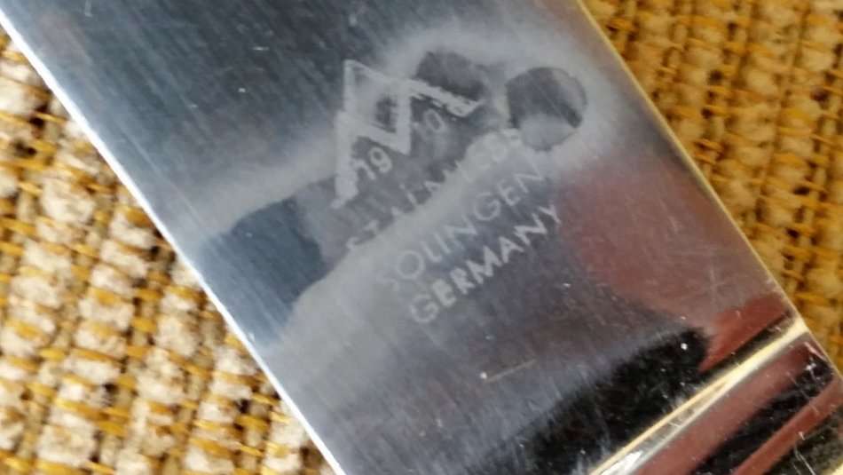 Solingen Hunting Knife - Wild Boar figure with Stag Horn Handle - Germany