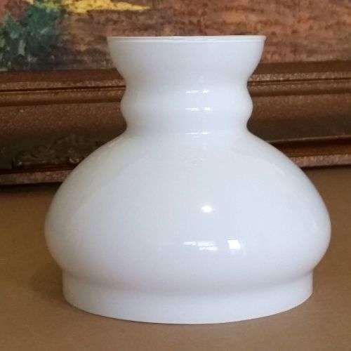 Lamp Shade Glass - Student Style - Milk White - Discontinued Line
