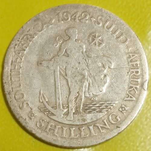 1942 One Shilling Union of South Africa 1S