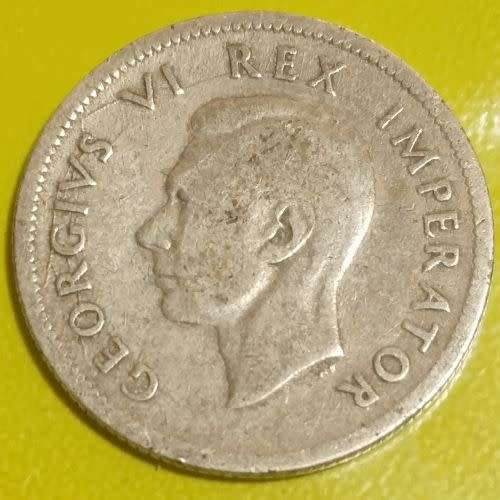 1942 One Shilling Union of South Africa 1S