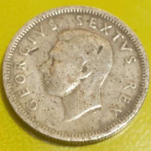1948 Sixpence Union of South Africa 6d