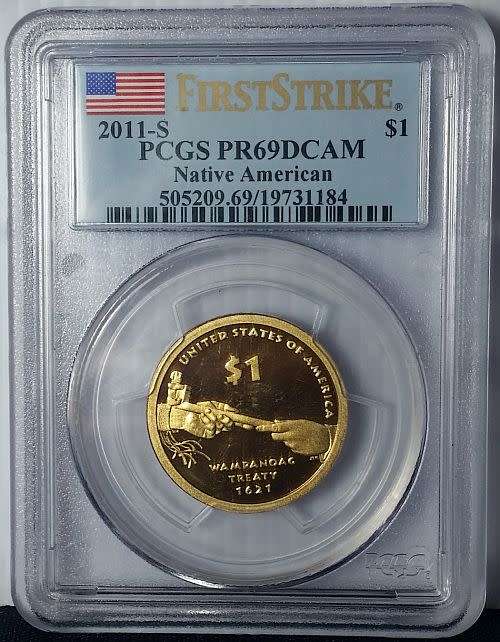 2011-S United States Proof - PCGS PR69DCAM - Native American US $1 First Strike