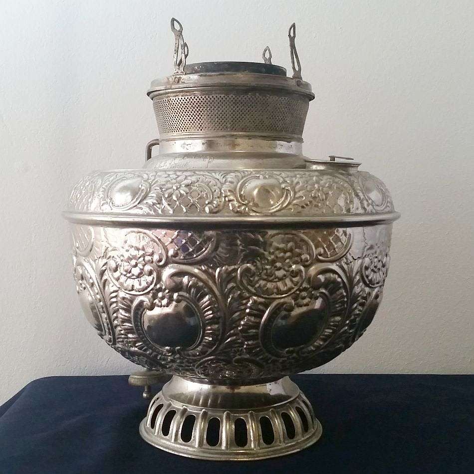 The Miller Lamp Made In USA Oil/Kerosene Lamp - Large Ornate Lamp