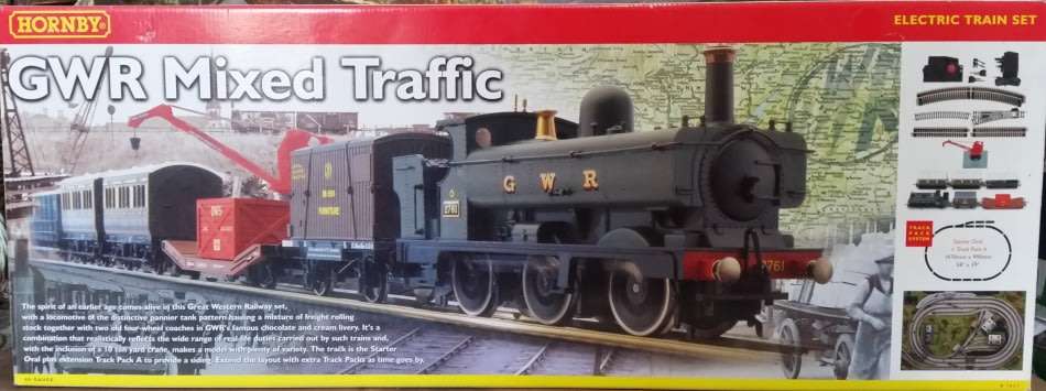 GWR Mixed Traffic Electric Train Set 00 Gauge by Hornby - Lots of Extras - Hardly Used