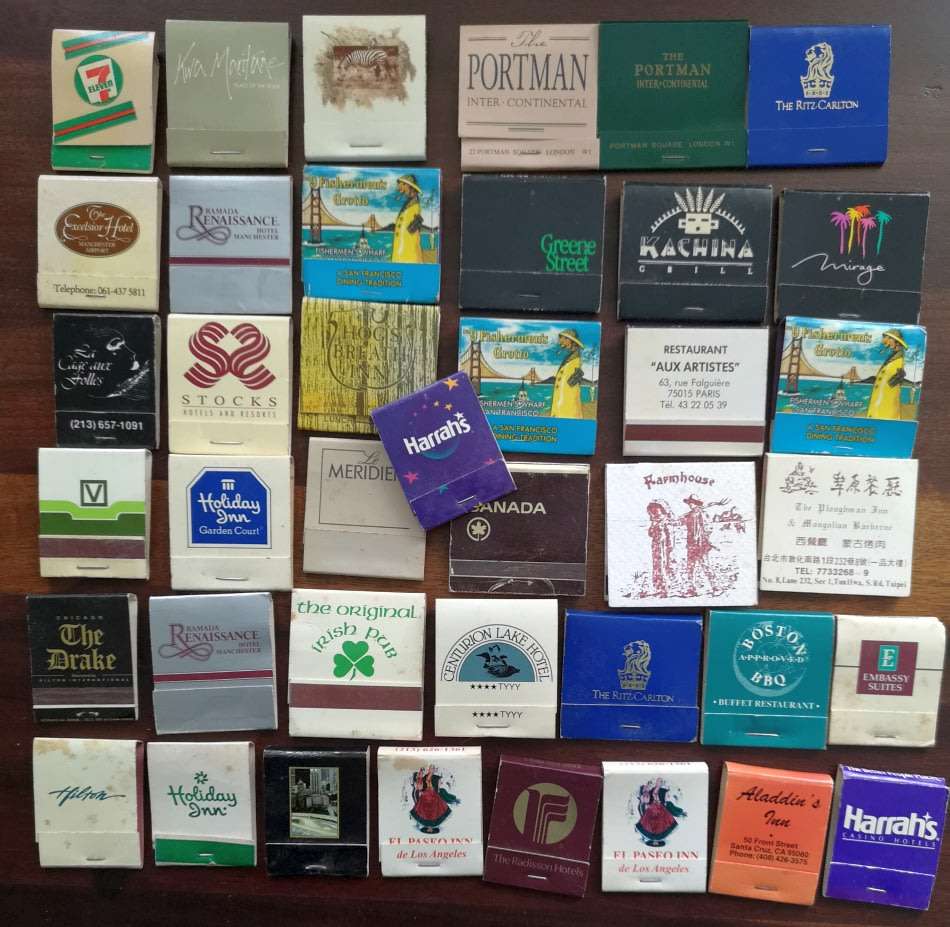 Vintage Matchbook Collection - International and Local - Qty 40