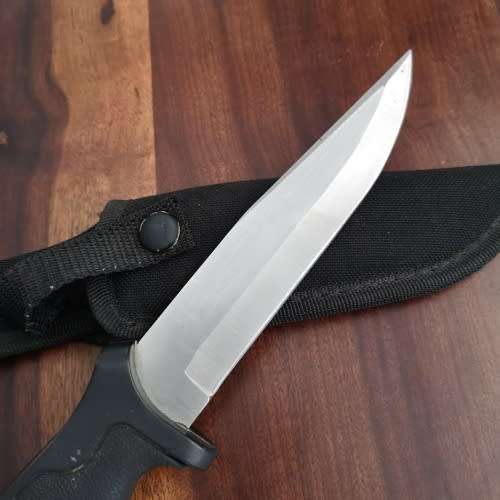 Diving Knife - Stainless Scuba Knife with Canvas Sheath