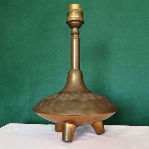 UFO Copper Table Lamp - Small Vintage Copper Desk Light