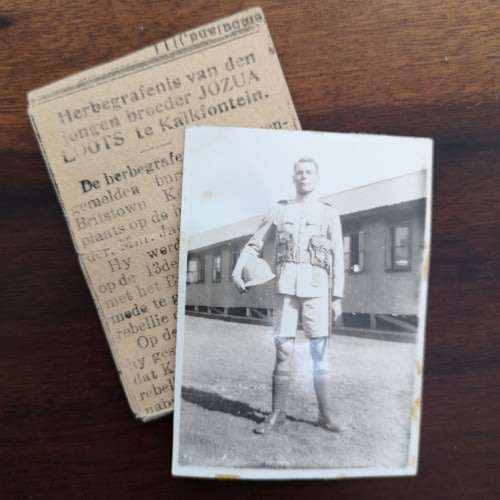 WWI British Death Penny - Maritz Rebellion - Mounted Commandos SA Forces, Britstown Command