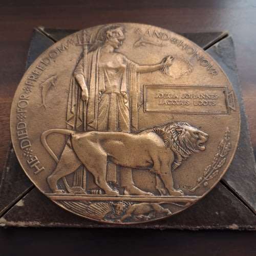 WWI British Death Penny - Maritz Rebellion - Mounted Commandos SA Forces, Britstown Command